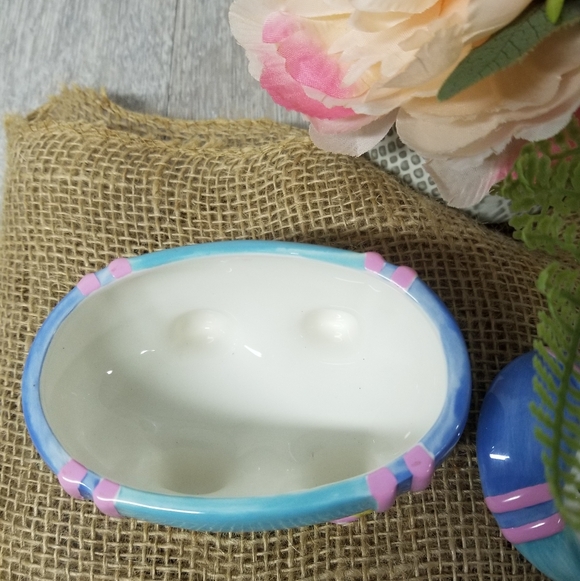 Hallmark Ceramic Easter Egg Car Trinket Box - Picture 3 of 10